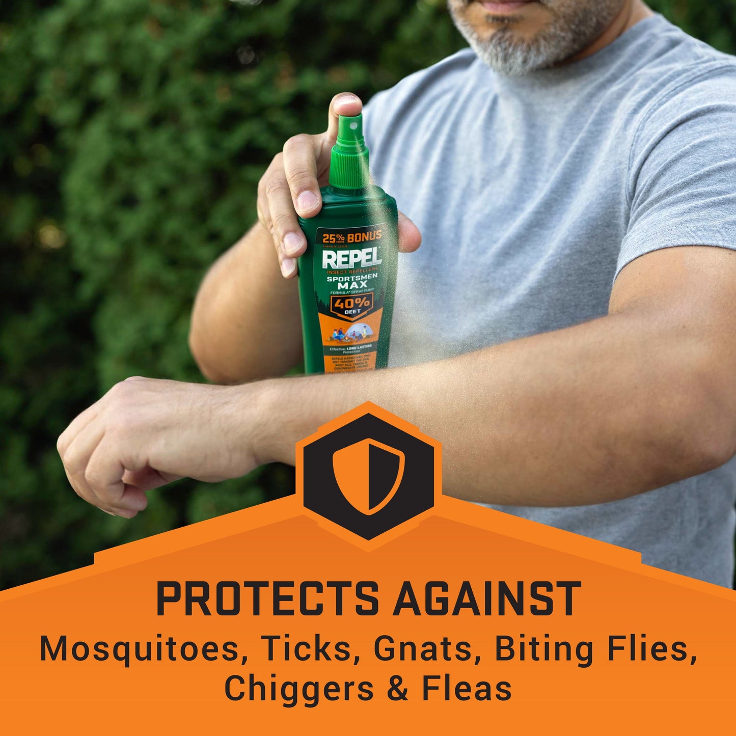 (2 Pack) Insect lent Sportsmen Max Formula Pump Spray W/ 40% Deet, 7.5 Ounces