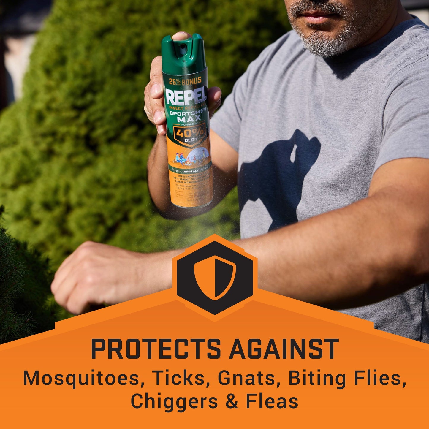 (2 Pack) Sportsmen Max Formula Insect lent Aerosol Spray W/ 40% DEET, 8.125 Ounces