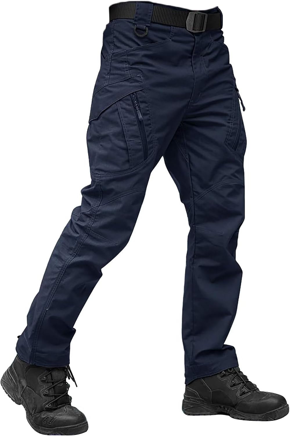 Men'S Tactical Pants 9 Pockets Cargo Hiking Pants Lightweight Work Pants for Men Construction Water Resistant
