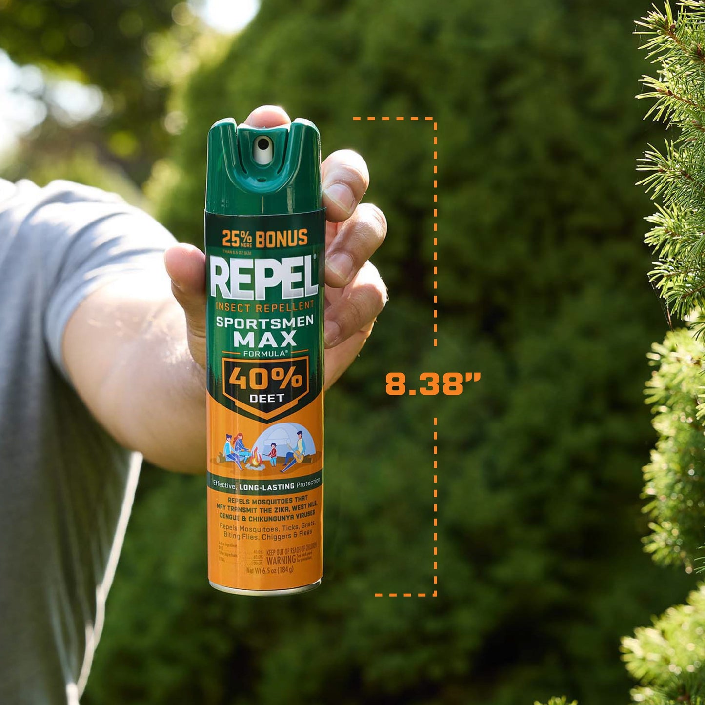 (2 Pack) Sportsmen Max Formula Insect lent Aerosol Spray W/ 40% DEET, 8.125 Ounces