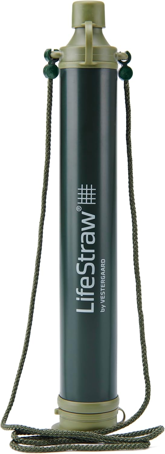 Personal Water Filter for Hiking, Camping, Travel, and Emergency Preparedness