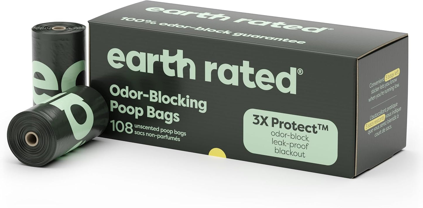 Poop Bags for Dogs, Guaranteed Leak Proof and Extra Thick Waste Bag Refill Rolls, Unscented, 270 Bags