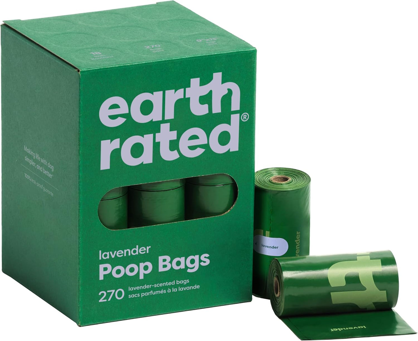 Poop Bags for Dogs, Guaranteed Leak Proof and Extra Thick Waste Bag Refill Rolls, Unscented, 270 Bags