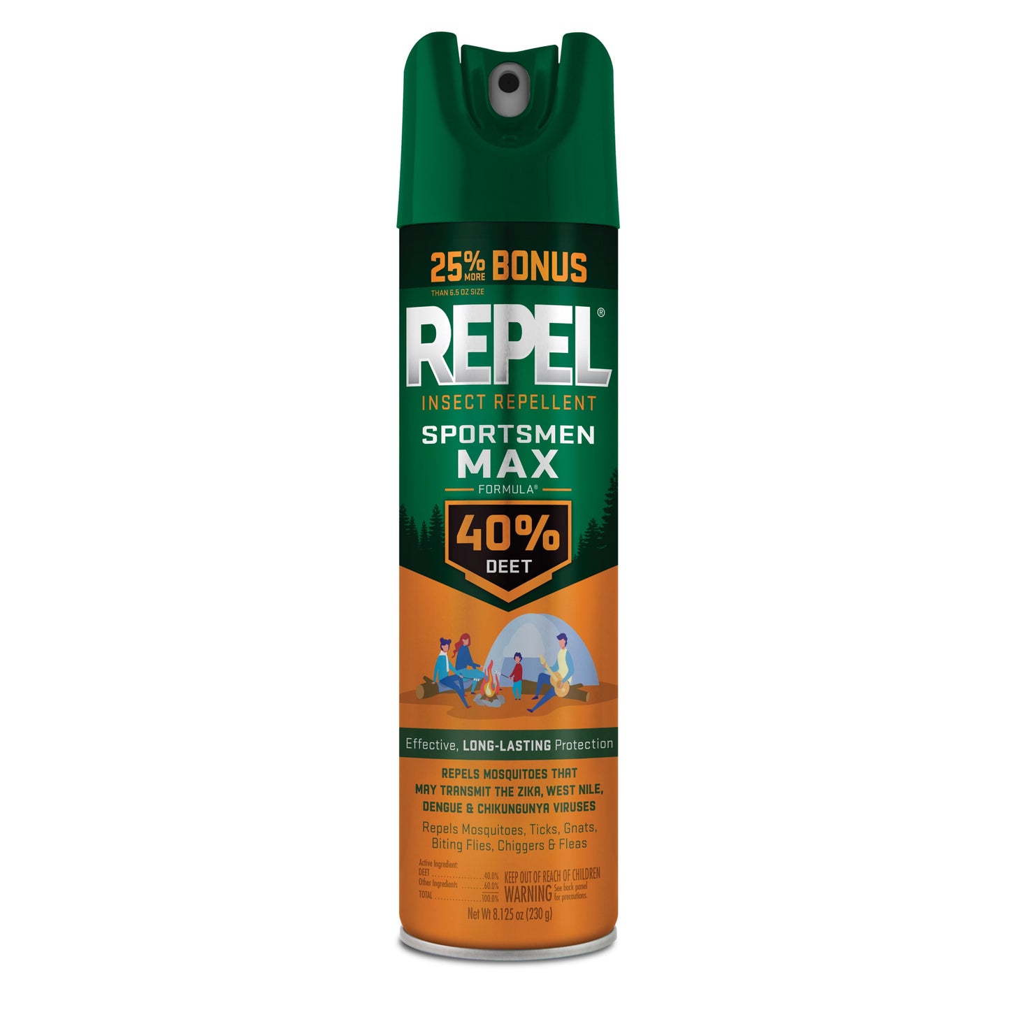 (2 Pack) Sportsmen Max Formula Insect lent Aerosol Spray W/ 40% DEET, 8.125 Ounces