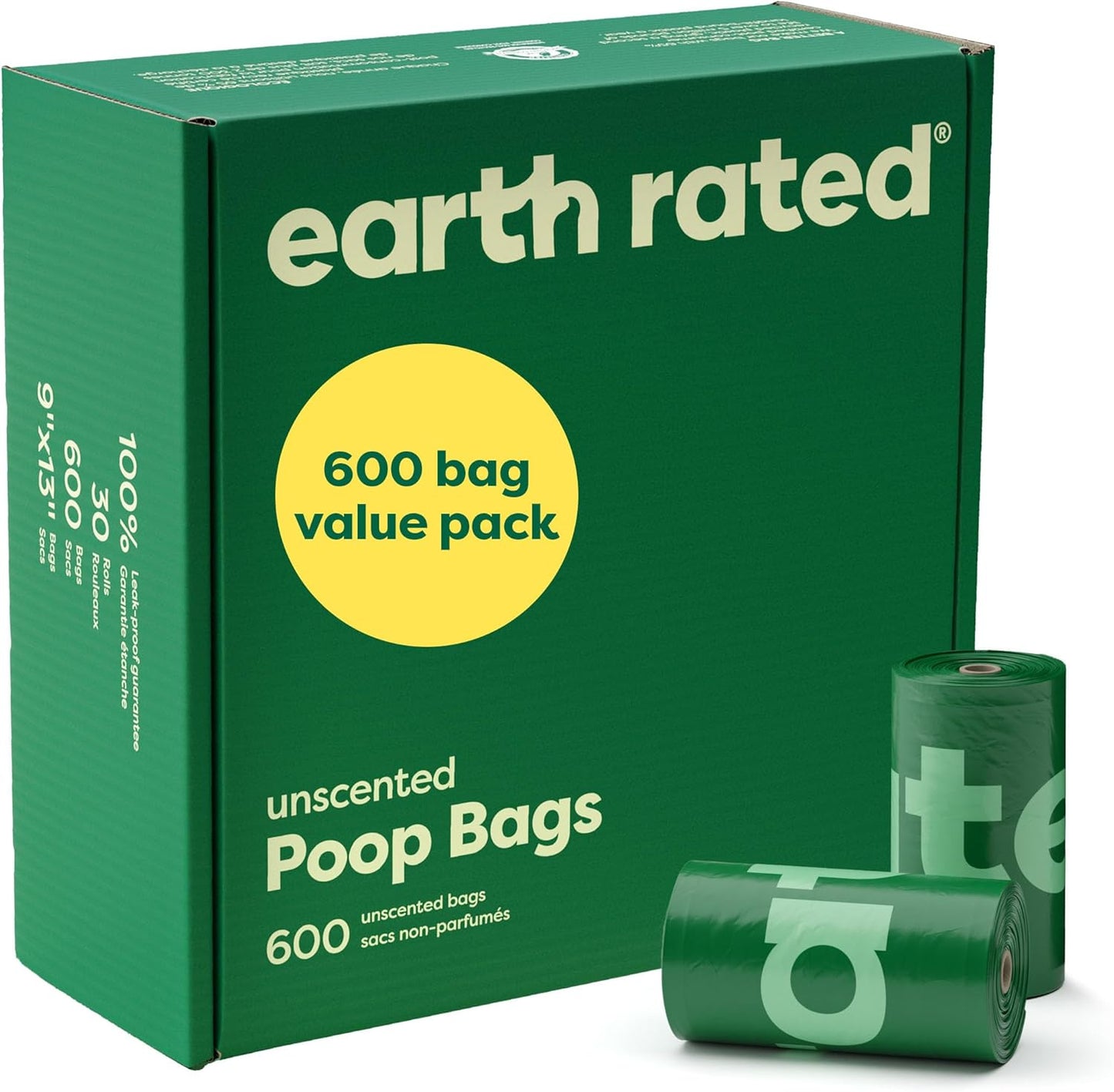 Poop Bags for Dogs, Guaranteed Leak Proof and Extra Thick Waste Bag Refill Rolls, Unscented, 270 Bags