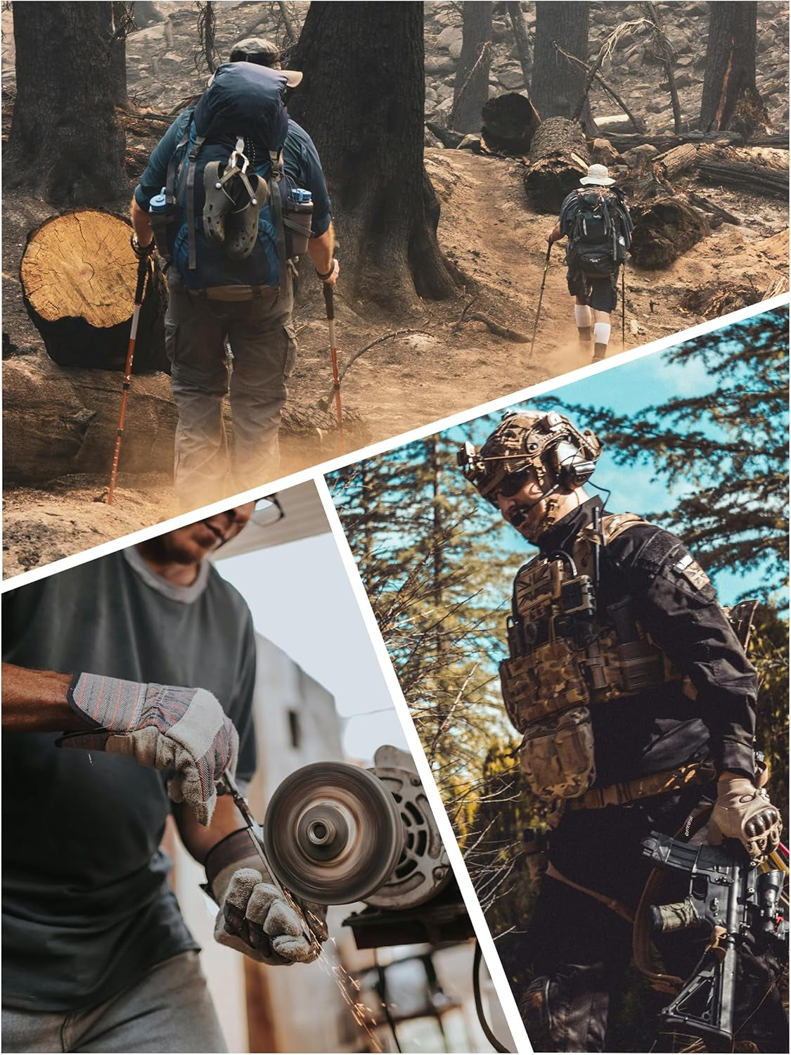 Men'S Tactical Pants 9 Pockets Cargo Hiking Pants Lightweight Work Pants for Men Construction Water Resistant