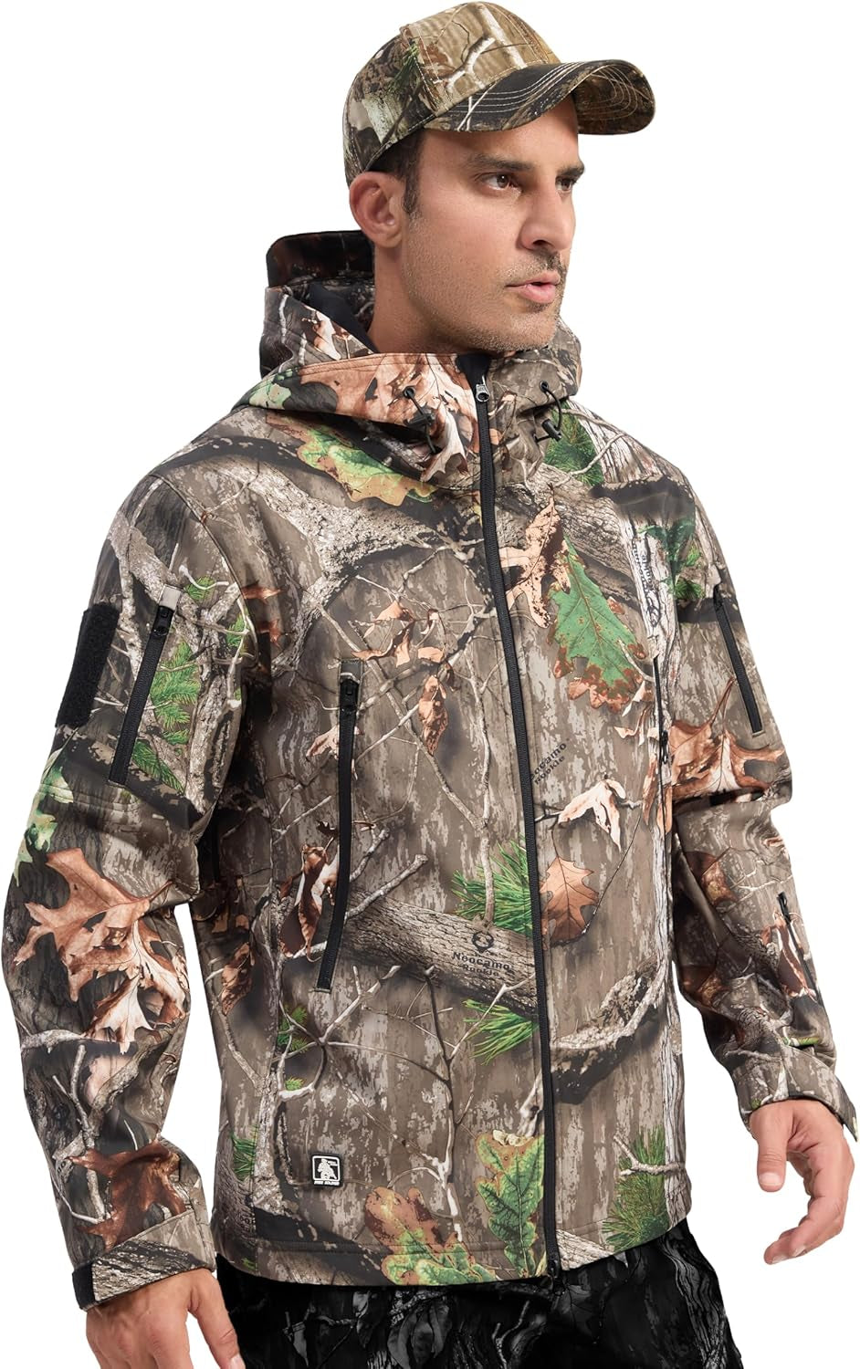 Men'S Outdoor Waterproof Soft Shell Hooded Military Tactical Jacket