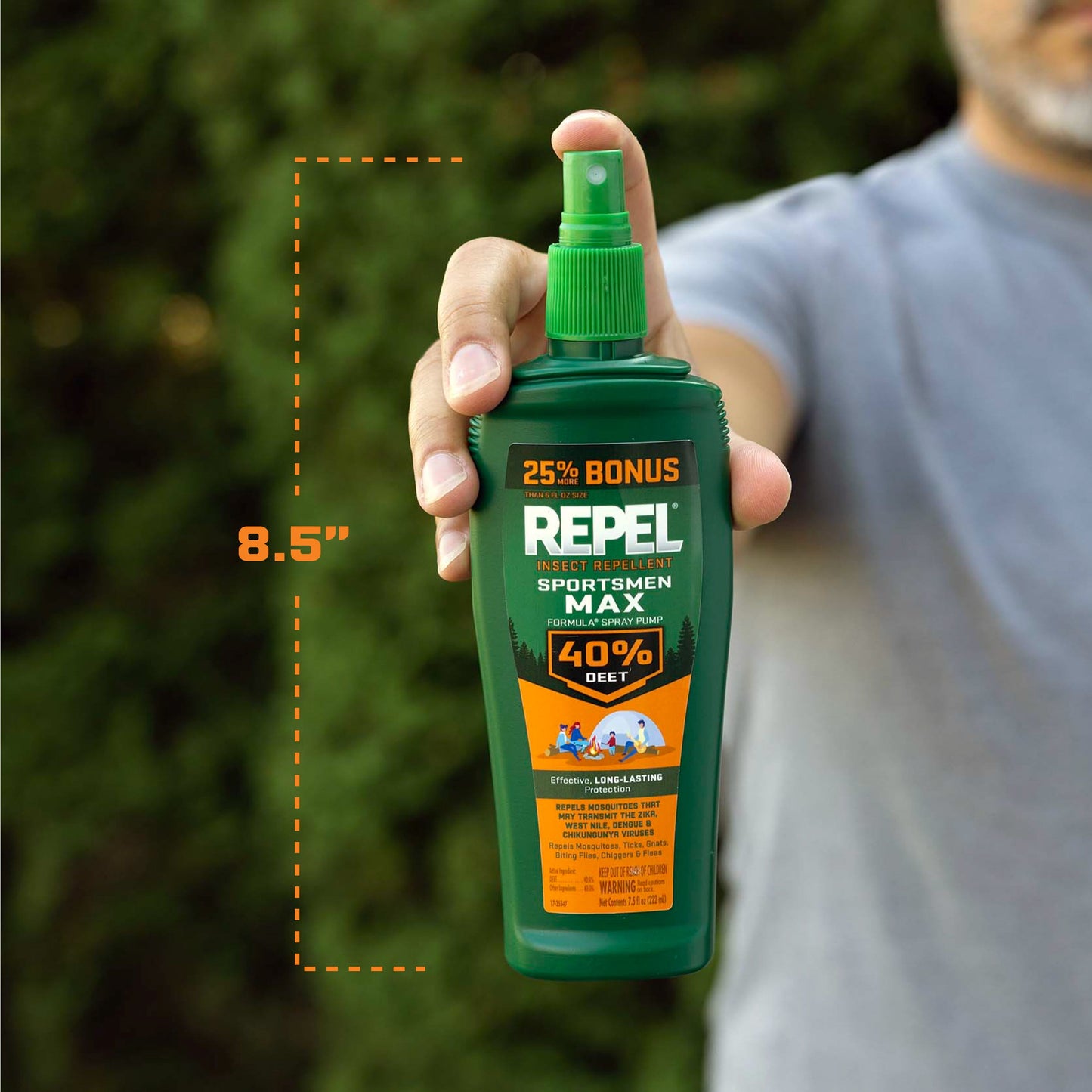 (2 Pack) Insect lent Sportsmen Max Formula Pump Spray W/ 40% Deet, 7.5 Ounces