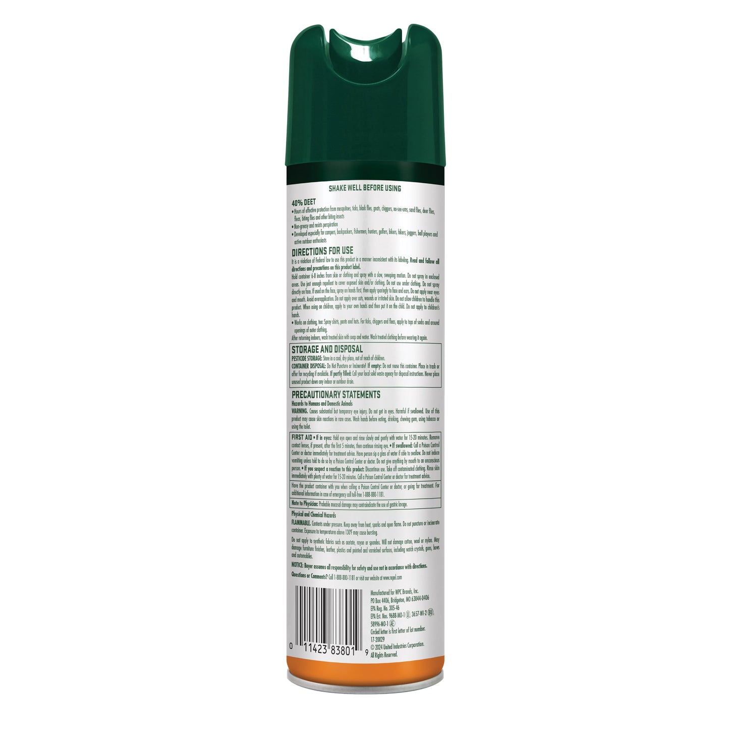 (2 Pack) Sportsmen Max Formula Insect lent Aerosol Spray W/ 40% DEET, 8.125 Ounces