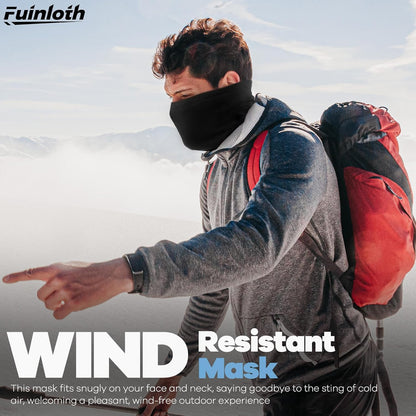 2 Pack Winter Neck Gaiter, Fleece Warmer Scarf Cold Weather Face Mask Cover for Men/Women