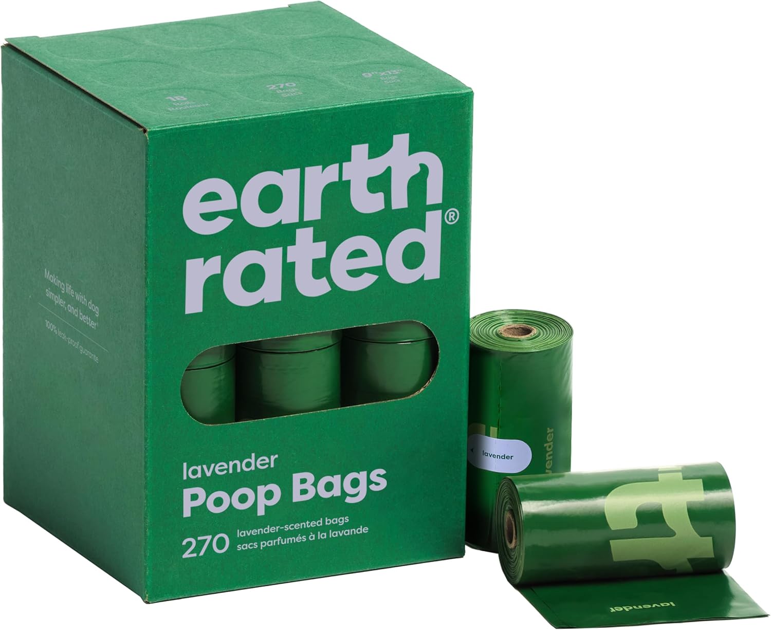 Poop Bags for Dogs, Guaranteed Leak Proof and Extra Thick Waste Bag Refill Rolls, Unscented, 270 Bags