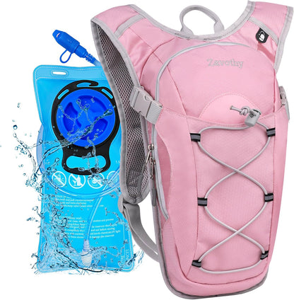 Hydration Backpack with 2L Hydration Bladder Water Backpack for Hiking Hydration Pack for Running Cycling Hiking