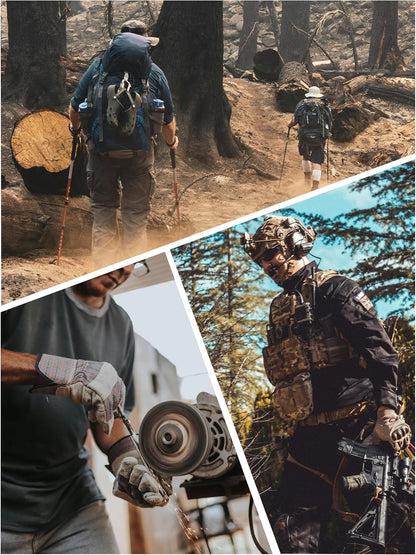 Men'S Tactical Pants 9 Pockets Cargo Hiking Pants Lightweight Work Pants for Men Construction Water Resistant