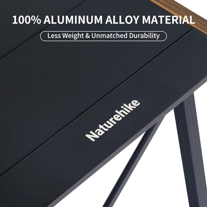 Folding IGT Camping Table, Portable Outdoor IGT Cook System, Ultralight Aluminum Camp Table with Carry Bag for Car Camping Picnic RV Trip Patio Backyard BBQ